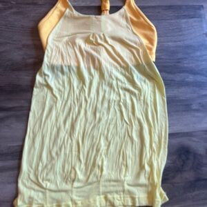 Lululemon Athletica Yellow Tank Top